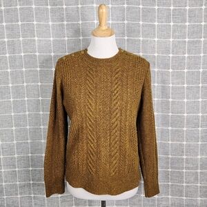 J. Crew Wool Blend Cable Knit Sweater